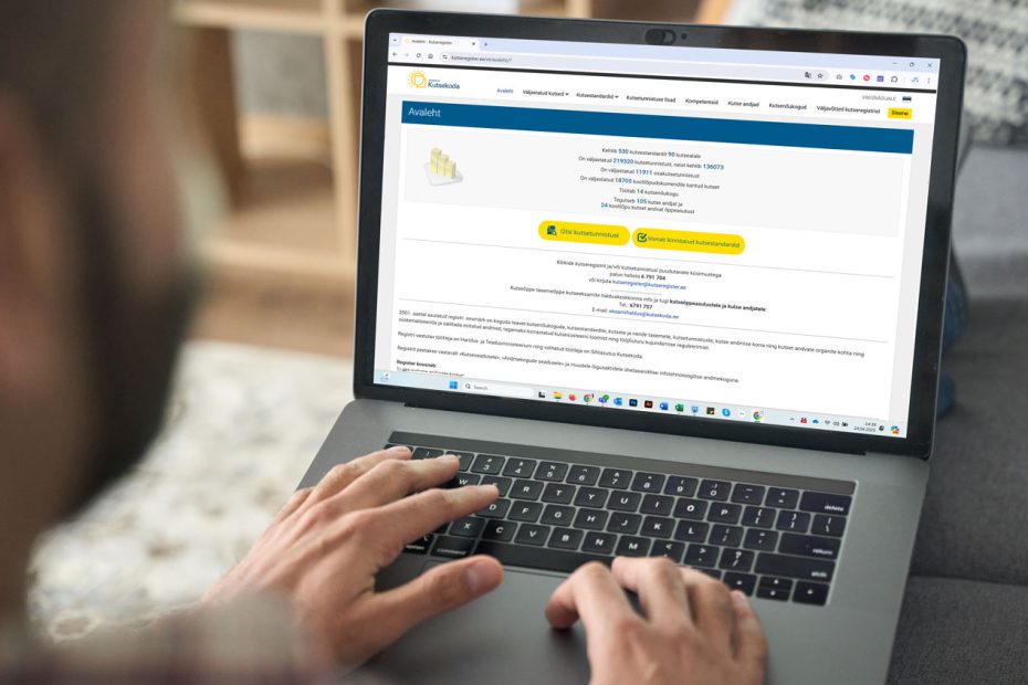 Kutsekoda on välja arendanud kutsetunnistuse omaniku iseteeninduskeskkonna
